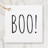 Halloween Boo Party. Schattigee spookachtige minim Bedankjes Labels (Voorkant)