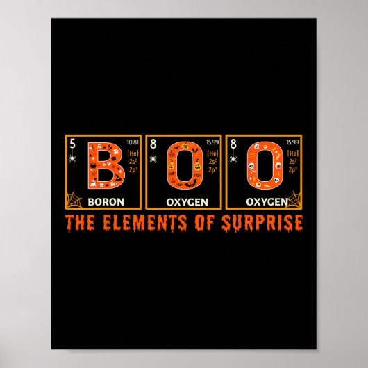 Halloween BOO primaire elementen van de Enterprise Poster (Voorkant)