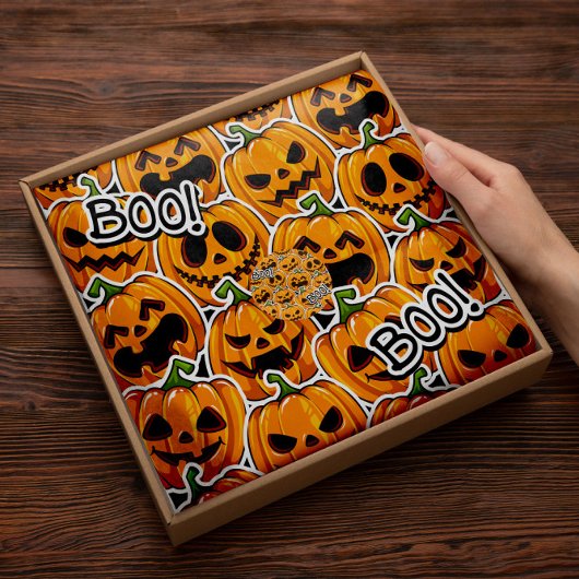 Halloween Boo Pumpkin | Papier voor pompoenen