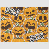 Halloween Boo Pumpkin | Papier voor pompoenen (Voorkant)