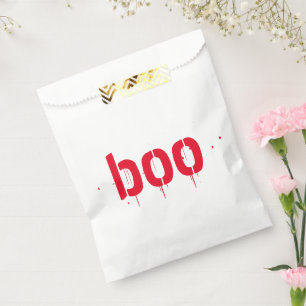 Halloween boo rode bloederige enge lekkernijen bedankzakje