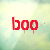 Halloween boo rode, enge spookachtige decor raamsticker (Vel 3)