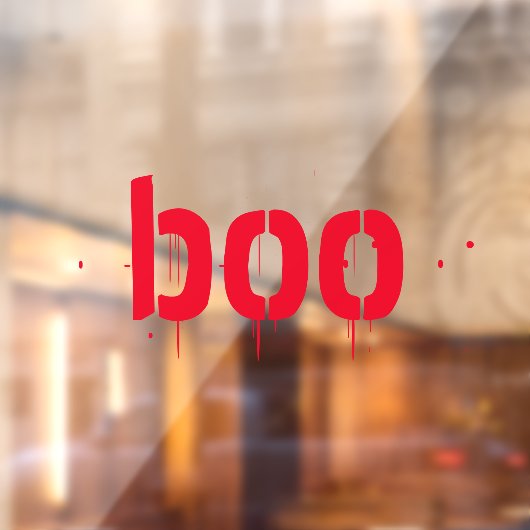 Halloween boo rode, enge spookachtige decor raamsticker (Vel 2)