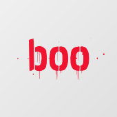 Halloween boo rode, enge spookachtige decor raamsticker (Vel)