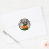 Halloween Boo Ronde Sticker (Envelop)