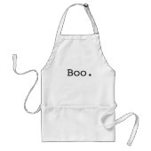 Halloween Boo Sarcastic Minimalist Standaard Schort (Voorkant)