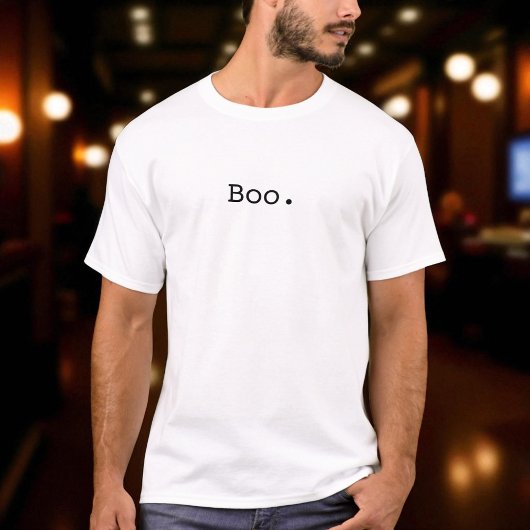 Halloween Boo Sarcastic Minimalist T-shirt
