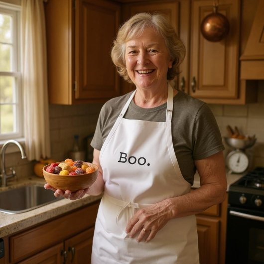 Halloween Boo Sarcastisch Minimalistisch Standaard Schort