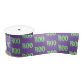 Halloween BOO Satin Satijnen Lint (Spoel)