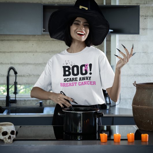 Halloween BOO Scare Away Borstkanker T-shirt