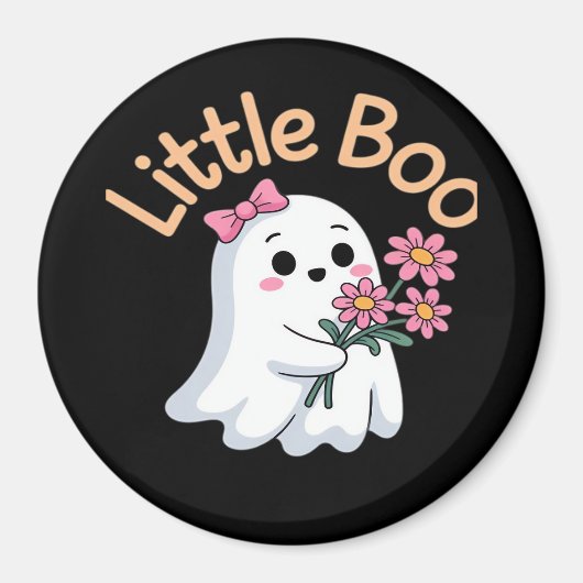 Halloween Boo Schattige Familie Magneet (Voorkant)