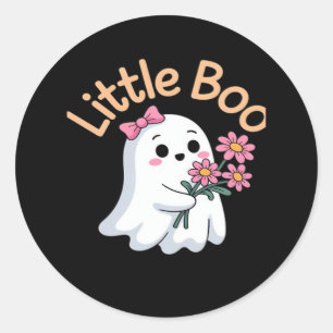 Halloween Boo Schattige Familie Ronde Sticker