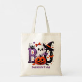  Halloween Boo Schattigee Ghost Pumpkin Tote Bag (Achterkant)