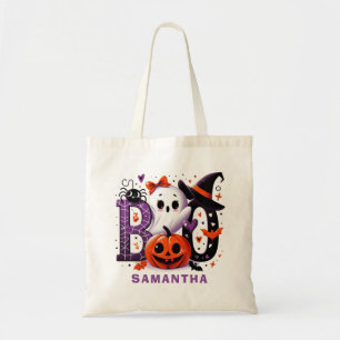  Halloween Boo Schattigee Ghost Pumpkin Tote Bag