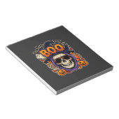 Halloween Boo Schedel Zonnebril Vector Notitieblok (Schuin)