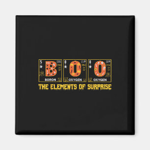 Halloween Boo School Chemistry Nerd Physics Pumpki Magneet