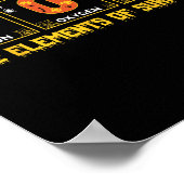 Halloween Boo School Chemistry Nerd Physics Pumpki Poster (Hoek)