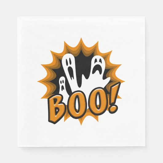 Halloween Boo. Servet (Voorkant)
