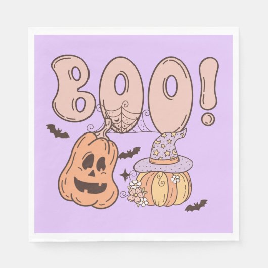 Halloween Boo Servet (Voorkant)
