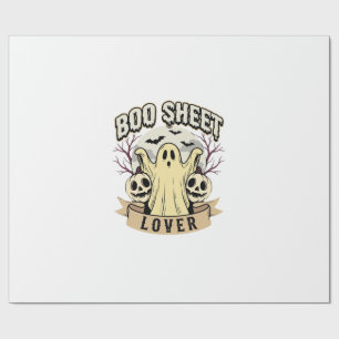 Halloween Boo Sheet Liefhebber Geest Maan Cadeaupapier
