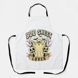 Halloween Boo Sheet Liefhebber Geest Maan Schort