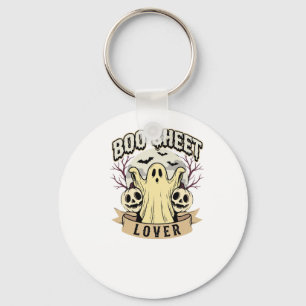 Halloween Boo Sheet Liefhebber Geest Maan Sleutelhanger