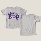 Halloween Boo Skull Bats Moderne Typografie (Ontwerp Voorkant & Achterkant)