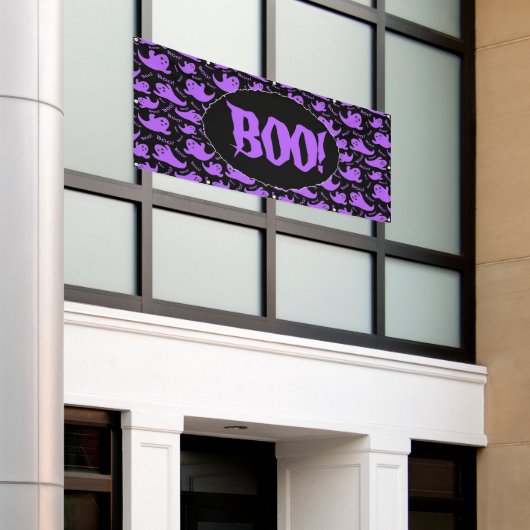 Halloween BOO! Spandoek (Buitenkant Gebouw)