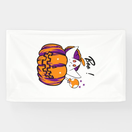 Halloween Boo Spandoek (Horizontaal)
