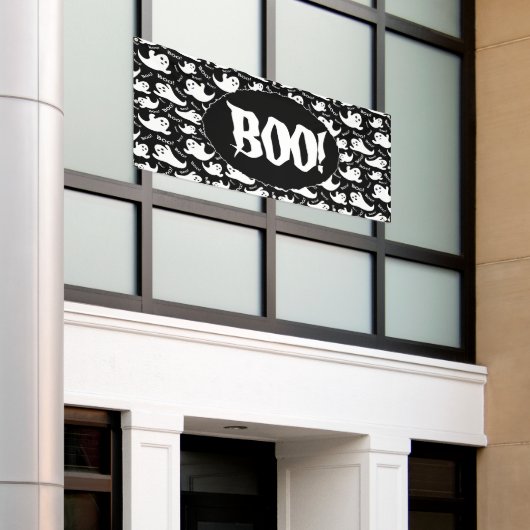 Halloween BOO! Spandoek (Buitenkant Gebouw)
