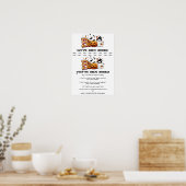 Halloween boo spel teken poster (Keuken)