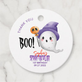 Halloween Boo Spooktacular Ghost Favor Bedankjes Labels