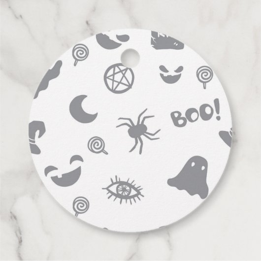 Halloween Boo Spooktacular Ghost Favor Bedankjes Labels (Achterkant)