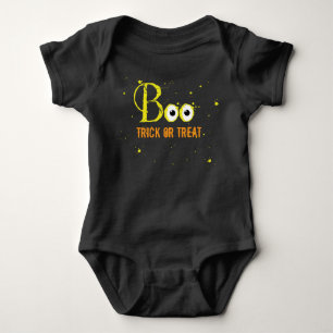 Halloween Boo Spooky Eyes Creepy Trick or treat Romper