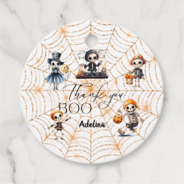 Halloween Boo Spooky Skeletons Kostuum Baby shower Bedankjes Labels