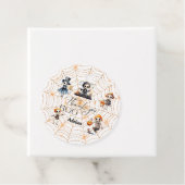 Halloween Boo Spooky Skeletons Kostuum Baby shower Bedankjes Labels (In situ)