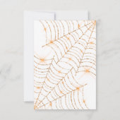 Halloween Boo Spooky Skeletons Kostuum Baby shower Bedankkaart (Achterkant)