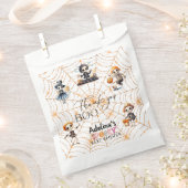 Halloween Boo Spooky Skeletons Kostuum Baby shower Bedankzakje (Geknipt)