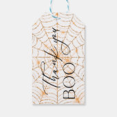 Halloween Boo Spooky Skeletons Kostuum Baby shower Cadeaulabel (Achterkant)
