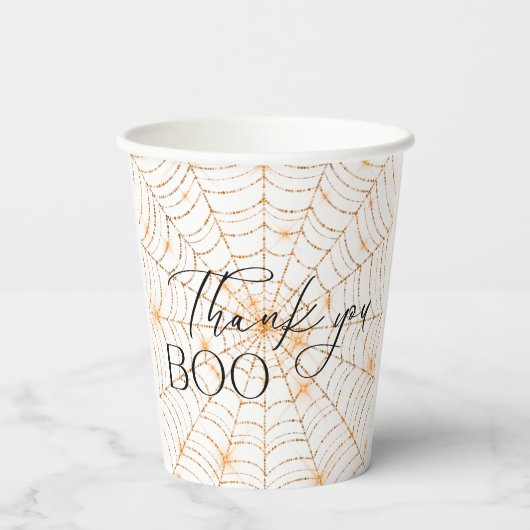 Halloween Boo Spooky Skeletons Kostuum Baby shower Papieren Bekers (Achterkant)