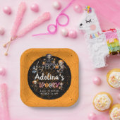 Halloween Boo Spooky Skeletons Kostuum Baby shower Papieren Bordje (Feest)