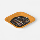 Halloween Boo Spooky Skeletons Kostuum Baby shower Papieren Bordje (Gebogen)