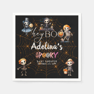 Halloween Boo Spooky Skeletons Kostuum Baby shower Servet
