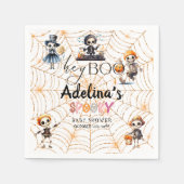 Halloween Boo Spooky Skeletons Kostuum Baby shower Servet (Voorkant)