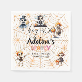 Halloween Boo Spooky Skeletons Kostuum Baby shower Servet