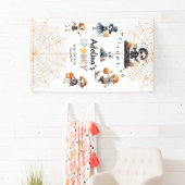 Halloween Boo Spooky Skeletons Kostuum Baby shower Spandoek (Insitu)
