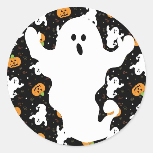 Halloween Boo Sticker (Voorkant)