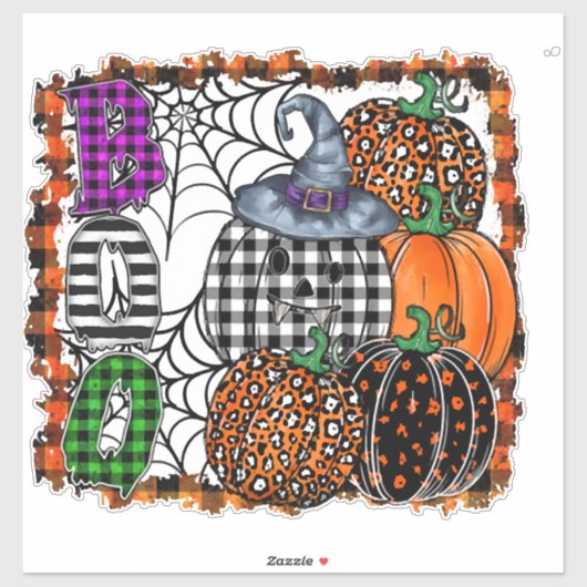 Halloween Boo          Sticker (Vel)