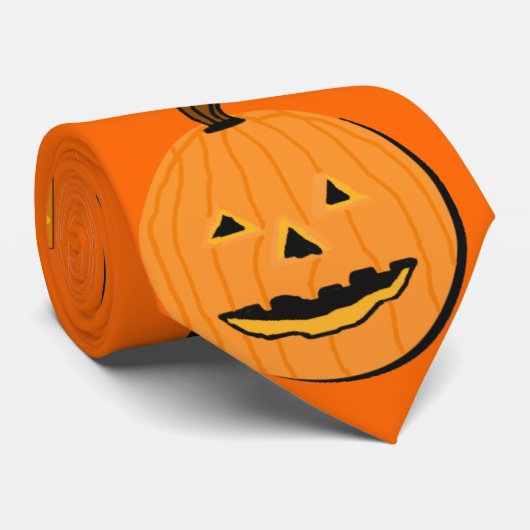 Halloween Boo stropdas (Opgerold)