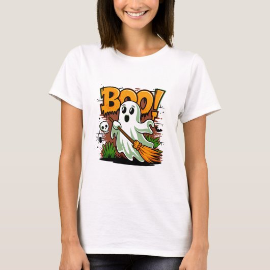 Halloween Boo T-shirt (Voorkant)
